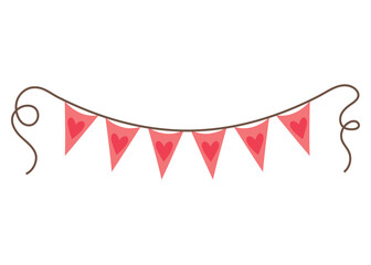 Fototapeta premium colored bunting design