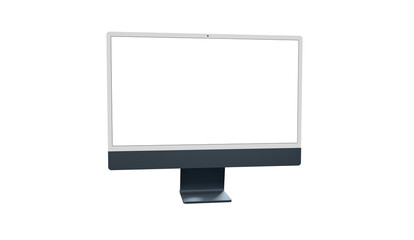 Computer screen mockup. PC monitor template.