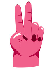 pink peace symbol