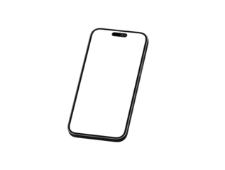 New realistic mobile phone smartphone mockup