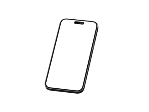 New realistic mobile phone smartphone mockup