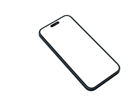 Smartphone. Mobile phone Template. Telephone 3d