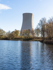 nuclear power plant in the field