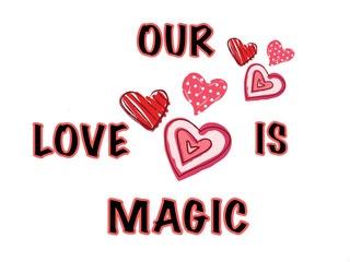 Inspirational quote. Happy valentines day