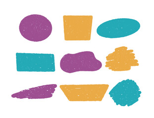 Collection of Abstract Grunge Backgrounds. Grain Retro Frames.