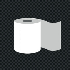 Toilet paper roll. Vector illustration