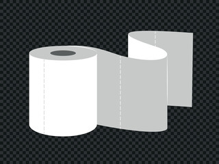 Toilet paper roll. Vector illustration