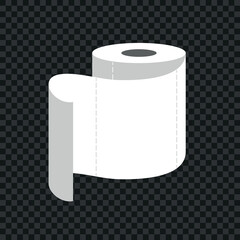 Toilet paper roll. Vector illustration