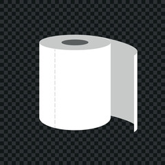 Toilet paper roll. Vector illustration