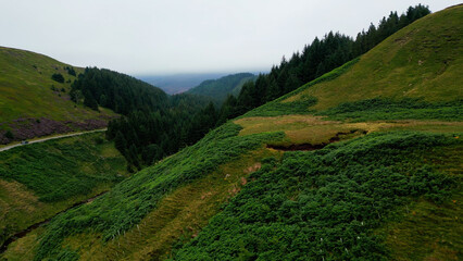 Peak District National Park - aerial view - drone photography