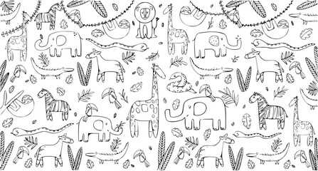 animal coloring book for kids