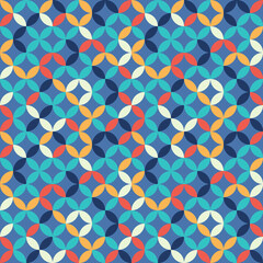 Colorful trendy geometric pattern