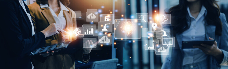 Digital transformation technology strategy, digitization and digitalization of business processes...