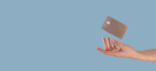 bank card hand