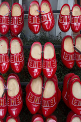 Dutch wooden clogs used as a decorative element in Holambra, city of Dutch immigrants in the state of Sao Paulo, Brazil