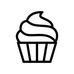 Cup cake icon vector design template