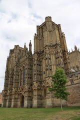 Fototapeta na wymiar The Cathedral Church of St Andrew in Wells, England Great Britain