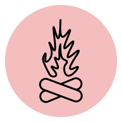 Obraz premium camping icon