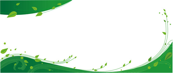 Green leaf vector transparent background. Green leaf vector template background.