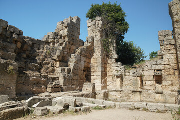 Bath in Perge Ancient City in Antalya, Turkiye