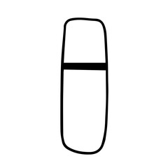 doodle icon. lipstick. vector illustration