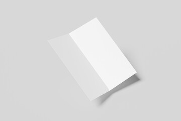 Dl size bifold brochure mockup