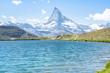 Matterhorn with Stellisee, Zermatt,  Switzerland