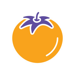 Tomato isolated vector glyph icon. Vegetable sign