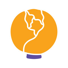 Cabbage isolated vector glyph icon. Vegetable sign