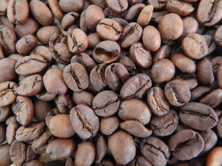 coffee beans close up
