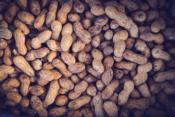 Peanut Background Texture. Roasted Peanuts