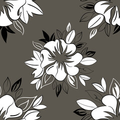 Obraz premium seamless pattern with flowers