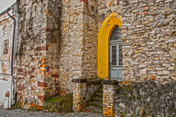 Door of an old house in the city of Veszprem