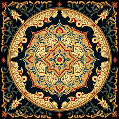 carpet decorated in Byzantine style