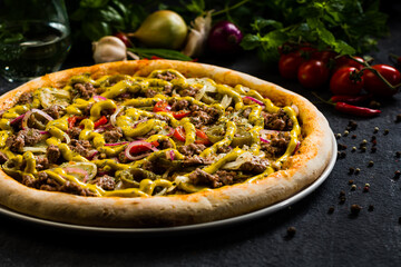 Hand made pizza