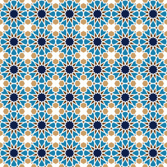 Seamless islamic pattern. Background vector illustration. Seamless girih pattern. Traditional Islamic Design. Mosque decoration element. Seamless geometric pattern. Vector decorative ornamental patter