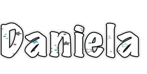 Daniela nome scritta parola png spazio png