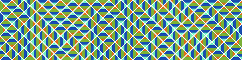 Color Rhombus tile tessellation pattern illustration