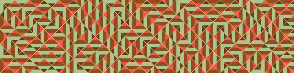 Fototapeta premium Color Rhombus tile tessellation pattern illustration