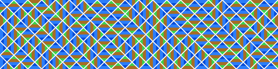 Color Rhombus tile tessellation pattern illustration