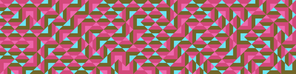 Fototapeta premium Color Rhombus tile tessellation pattern illustration