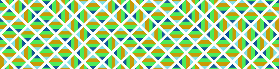 Color Rhombus tile tessellation pattern illustration