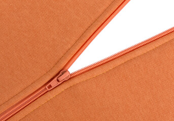 Zipper on a knitted sweater,