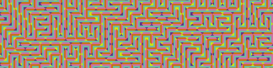 Color Rhombus tile tessellation pattern illustration