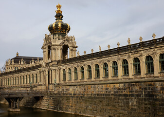 Fototapeta na wymiar World-famous Old Masters Picture Gallery - Zwinger Dresden Germany.