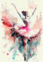 ballet dancer in action - obrazy, fototapety, plakaty