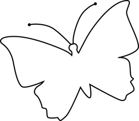 black and white butterfly