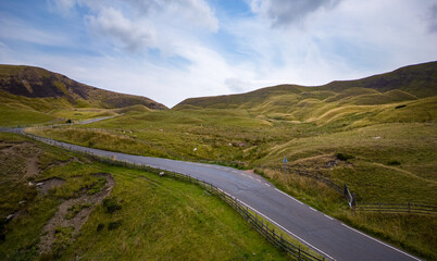 Beautiful landscape and hills at Peak District National Park - travel photography