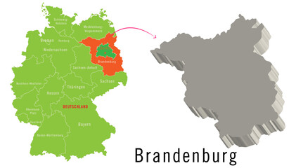 3D Germany cities map 