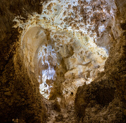 Cave Formations In The Big Room, Carlsbad Caverns National Park, New Mexico, USA